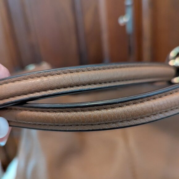 Coach Lexi pebble leather shoulder bag F57545 in mocha - Picture 9 of 15